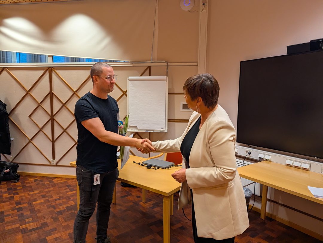 Utdelning av examensstipendium