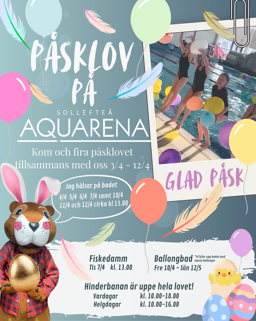 Påsklov på Sollefteå Aquarena