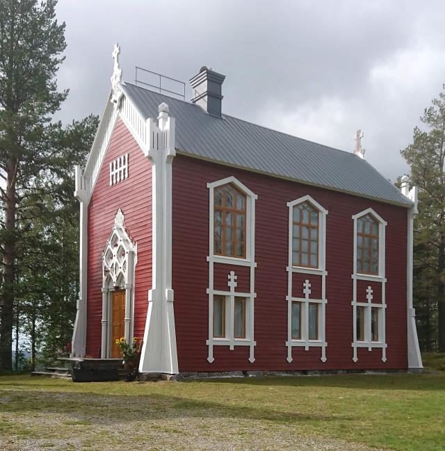 Familjesammankomst vid Öfra kapell Junsele